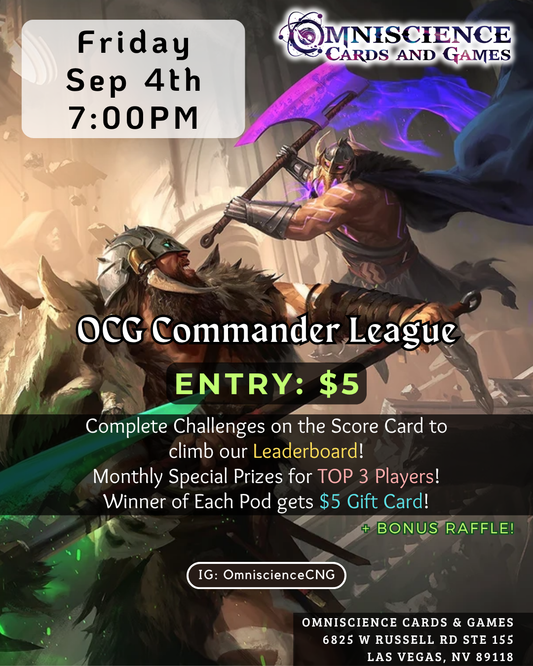 2026.09.04. OCG Commander League