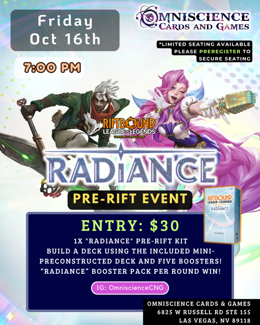 2026.10.16. Riftbound Radiance Pre-Rift Event