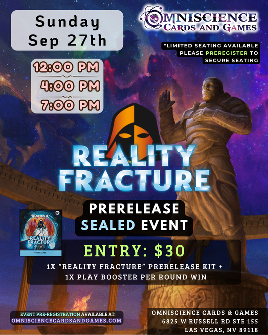 2026.09.27. Prerelease Sealed Event - Reality Fracture (3/3)