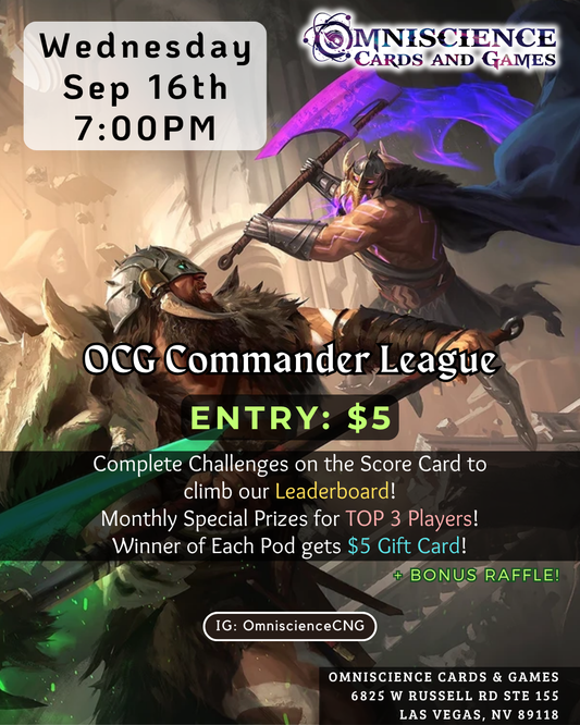 2026.09.16. OCG Commander League