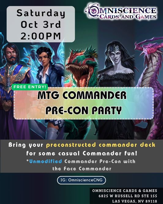 2026.10.03. MTG Commander Pre-Con Party