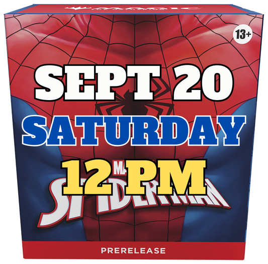 [PREREGISTRATION] Magic: The Gathering - Marvel's Spider-Man Prerelease Event Entry September 20th Saturday 12PM
