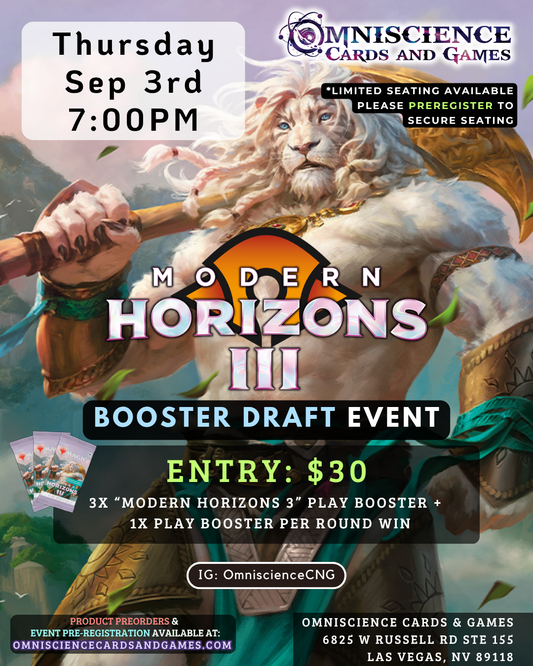 [PREREGISTRATION] Modern Horizons 3 Booster Draft Event Entry Sep 3rd Thursday 7PM