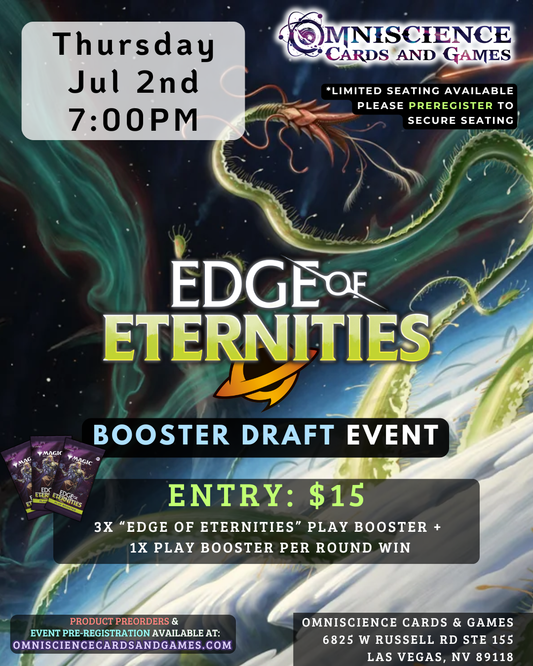 [PREREGISTRATION] Edge of Eternities Booster Draft Event Entry Jul 2nd Thursday 7PM