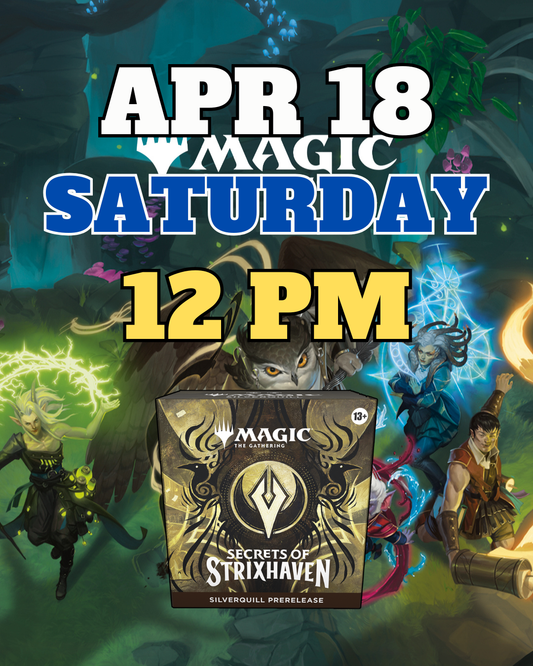 [PREREGISTRATION] Magic: The Gathering - Secrets of Strixhaven Prerelease Sealed Event Entry April 18th Saturday 12PM