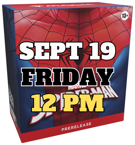 [PREREGISTRATION] Magic: The Gathering - Marvel's Spider-Man Prerelease Event Entry September 19th Friday 12PM