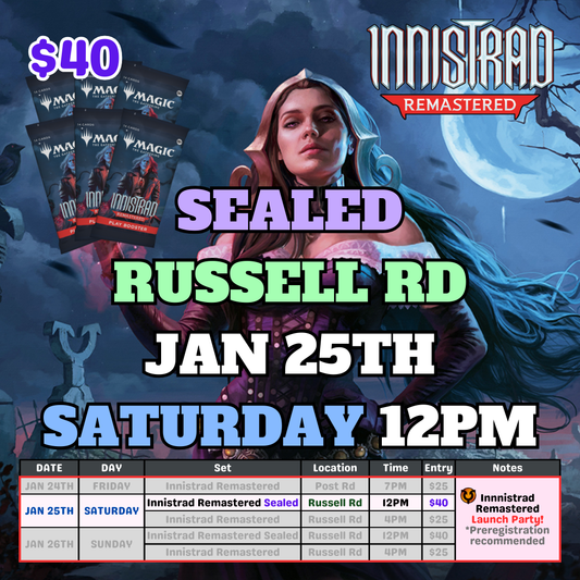 [PREREGISTRATION] Innistrad Remastered Sealed Entry (1/25 12PM Saturday)