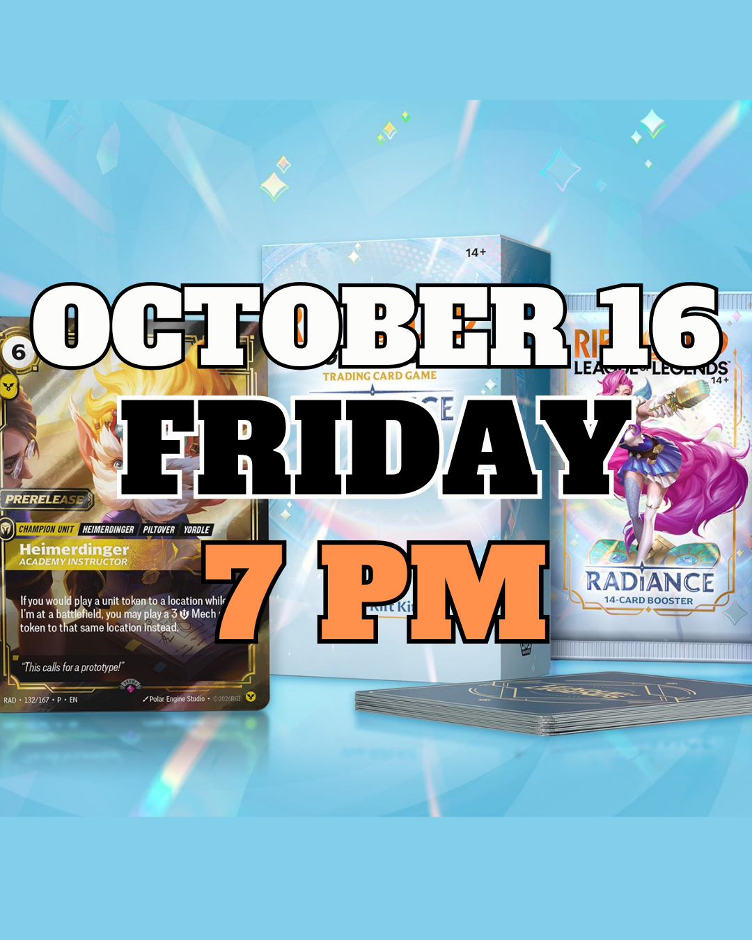 [PREREGISTRATION] Riftbound - League of Legends TCG: Radiance Pre-Rift Event Entry