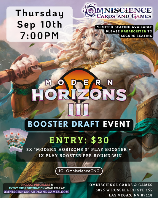 [PREREGISTRATION] Modern Horizons 3 Booster Draft Event Entry Sep 10th Thursday 7PM