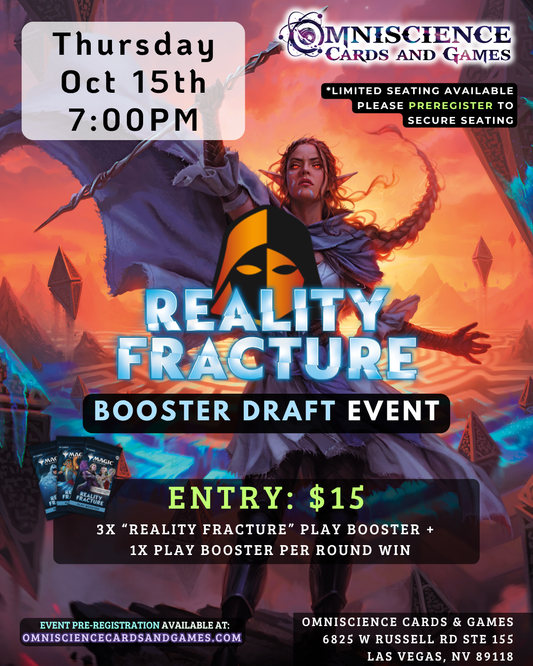 [PREREGISTRATION] Reality Fracture Booster Draft Event Entry October 15th Thursday 7PM