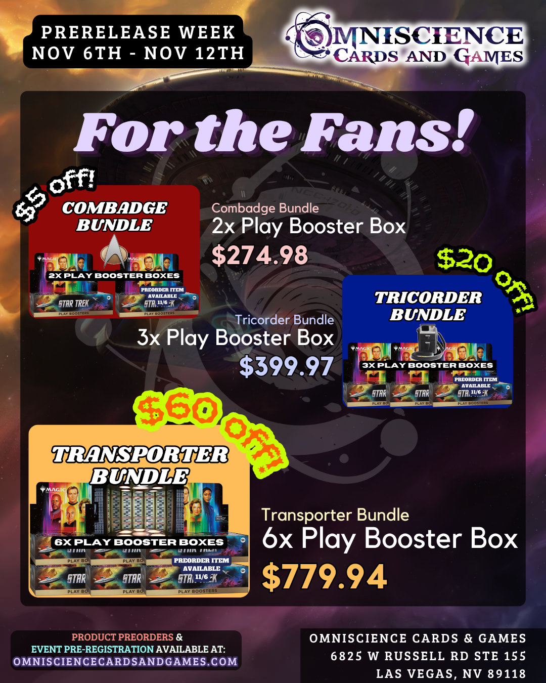 [PREORDER] Magic: The Gathering® | Star Trek™ Play Booster Box Display