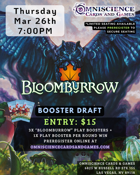 [PREREGISTRATION] Bloomburrow Booster Draft Event Entry March 26th Thursday 7PM