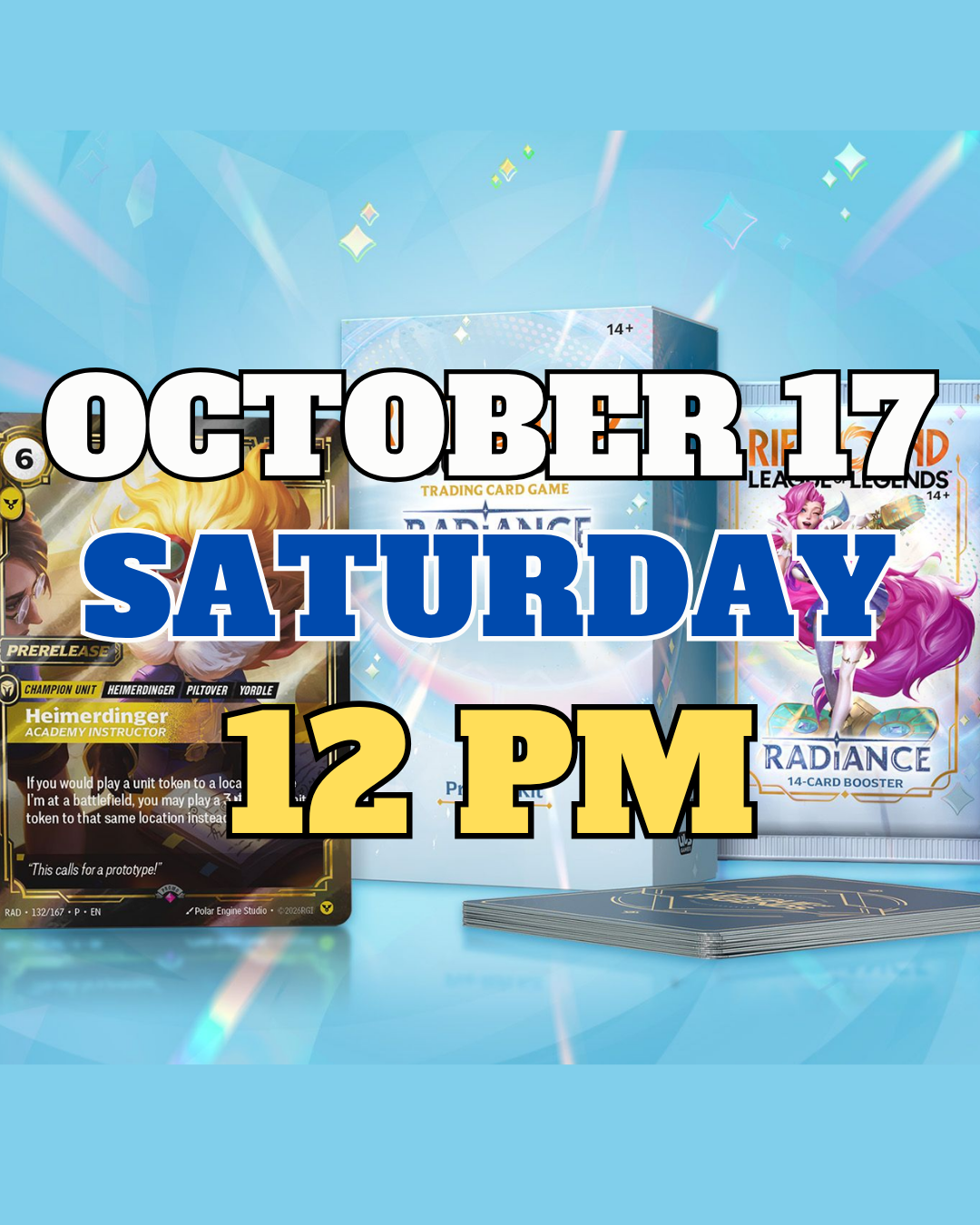 [PREREGISTRATION] Riftbound - League of Legends TCG: Radiance Pre-Rift Event Entry