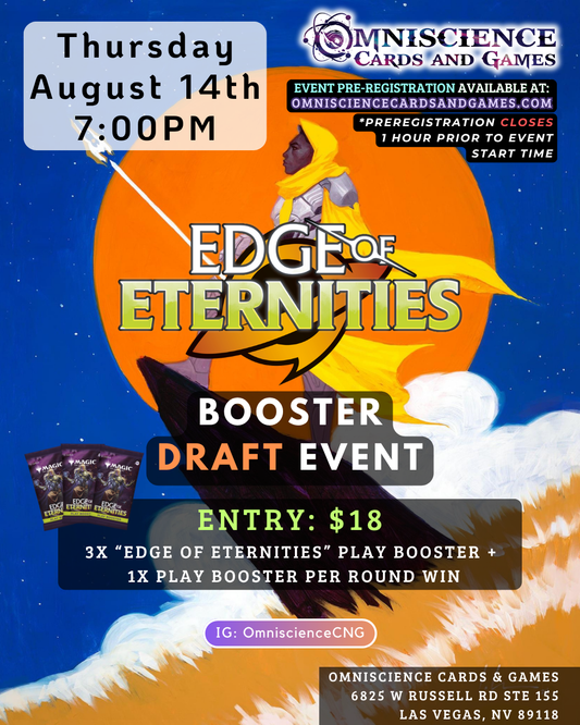 Booster Draft Event Edge of Eternities Thursday 7PM 8/14