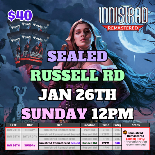 [PREREGISTRATION] Innistrad Remastered Sealed Entry (1/26 12PM Sunday)