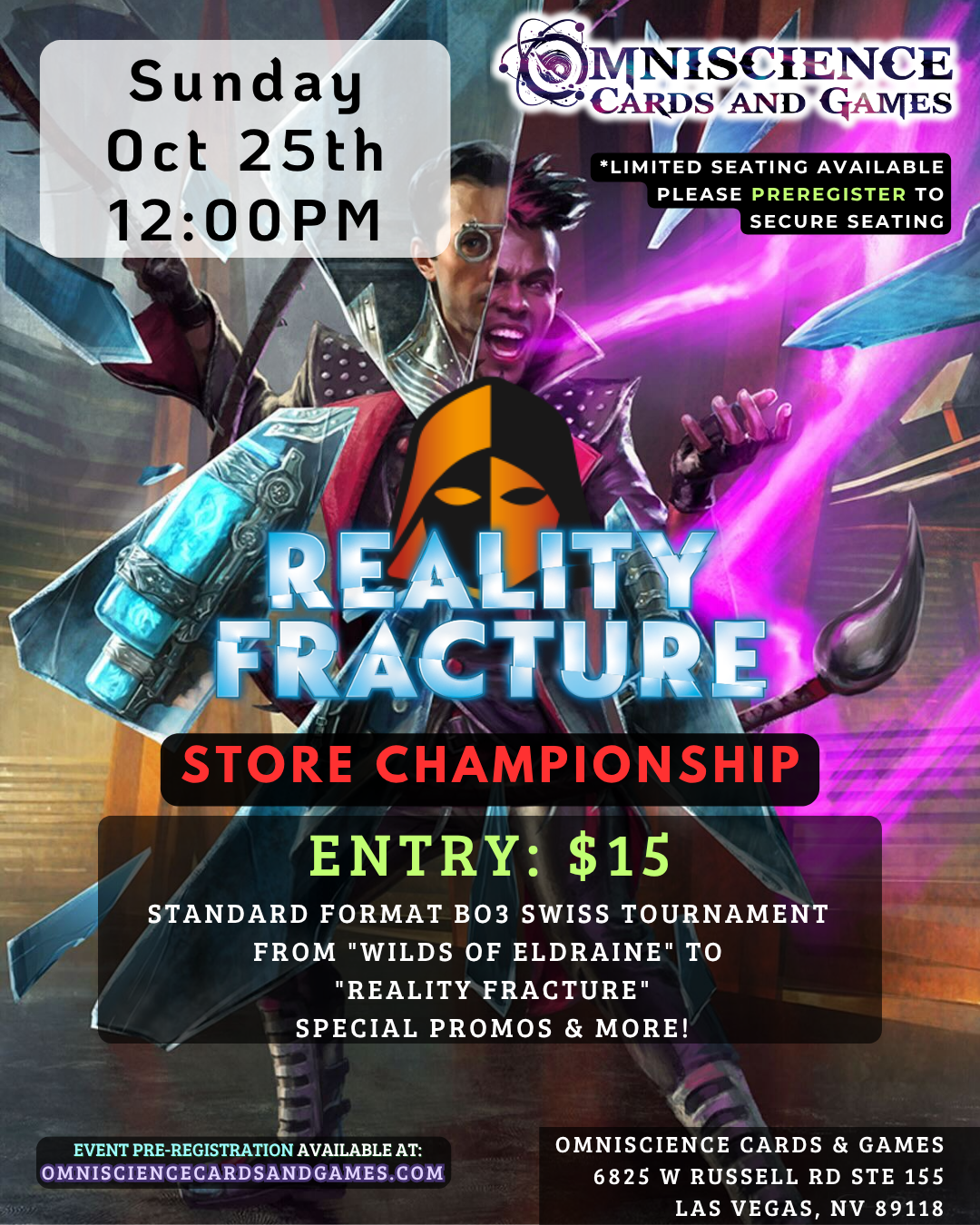 [PREREGISTRATION] Store Championship Event Entry October 25th Sunday 12PM