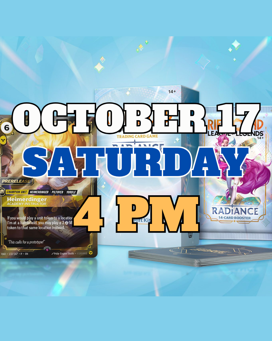[PREREGISTRATION] Riftbound - League of Legends TCG: Radiance Pre-Rift Event Entry
