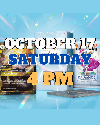 [PREREGISTRATION] Riftbound - League of Legends TCG: Radiance Pre-Rift Event Entry