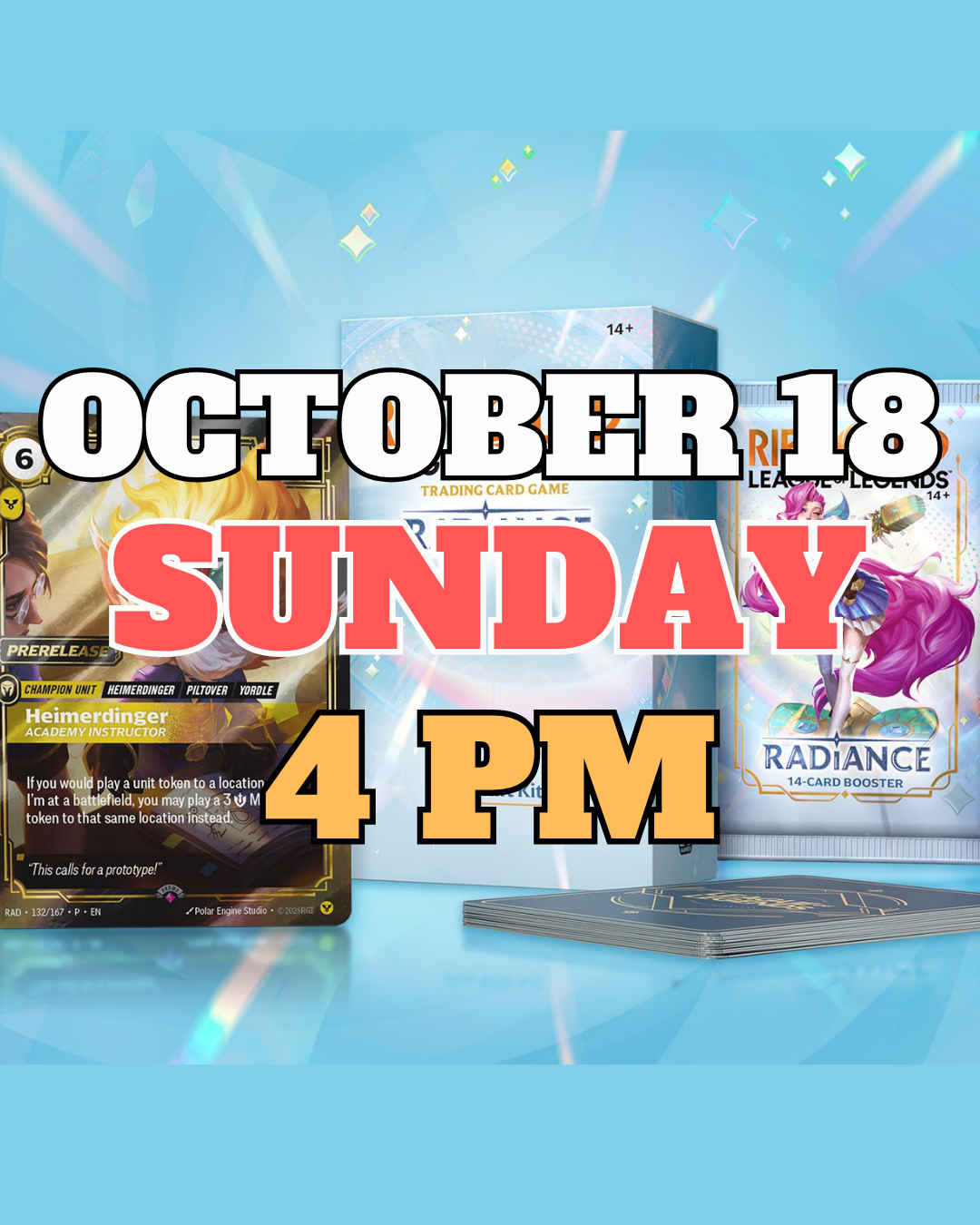 [PREREGISTRATION] Riftbound - League of Legends TCG: Radiance Pre-Rift Event Entry