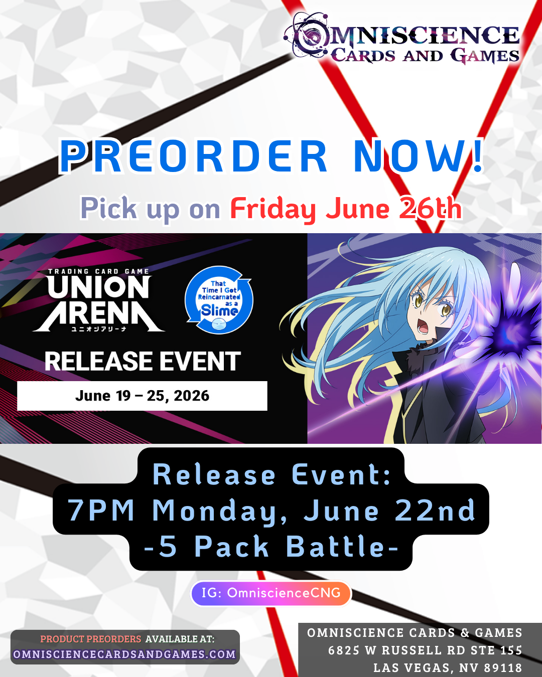 [PREORDER] Union Arena: That Time I Got Reincarnated as a Slime Special Booster Box