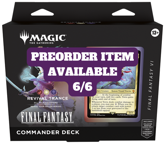 [PREORDER] FINAL FANTASY Commander Deck - FINAL FANTASY VI Revival Trance - Commander: FINAL FANTASY (FIC)