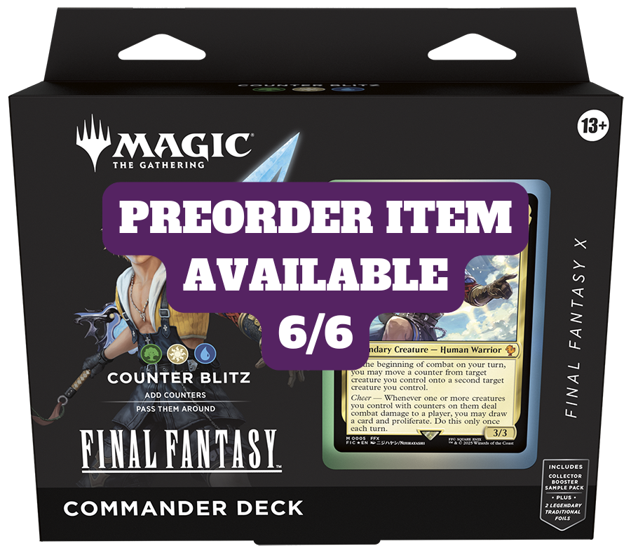 [PREORDER] FINAL FANTASY Commander Deck - FINAL FANTASY X Counter Blitz - Commander: FINAL FANTASY (FIC)