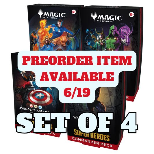 [PREORDER] Magic: The Gathering® | Marvel Super Heroes Commander Deck Bundle (Set of 4)