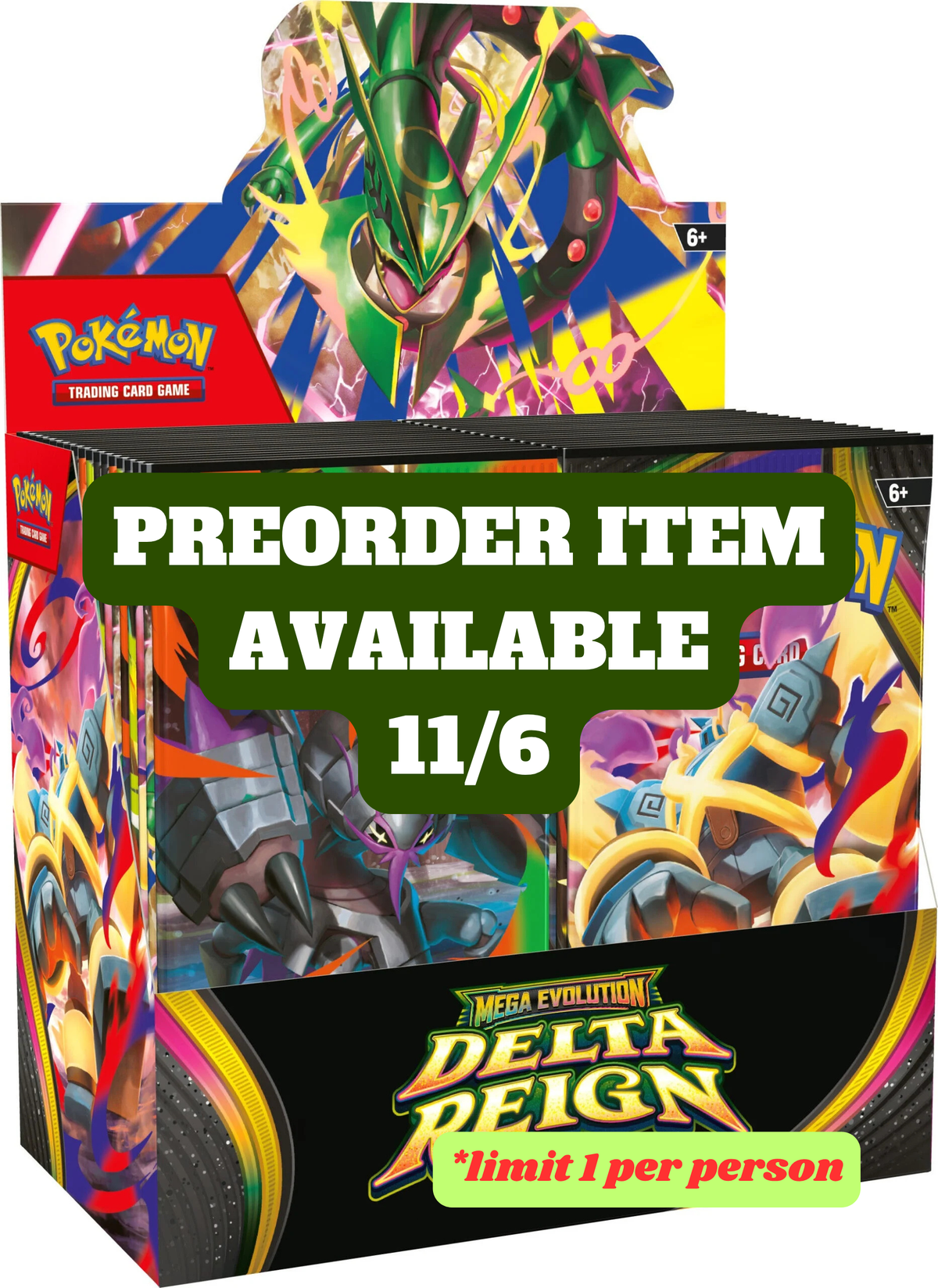 [PREORDER] Pokémon Mega Evolution 6 Delta Reign Booster Box