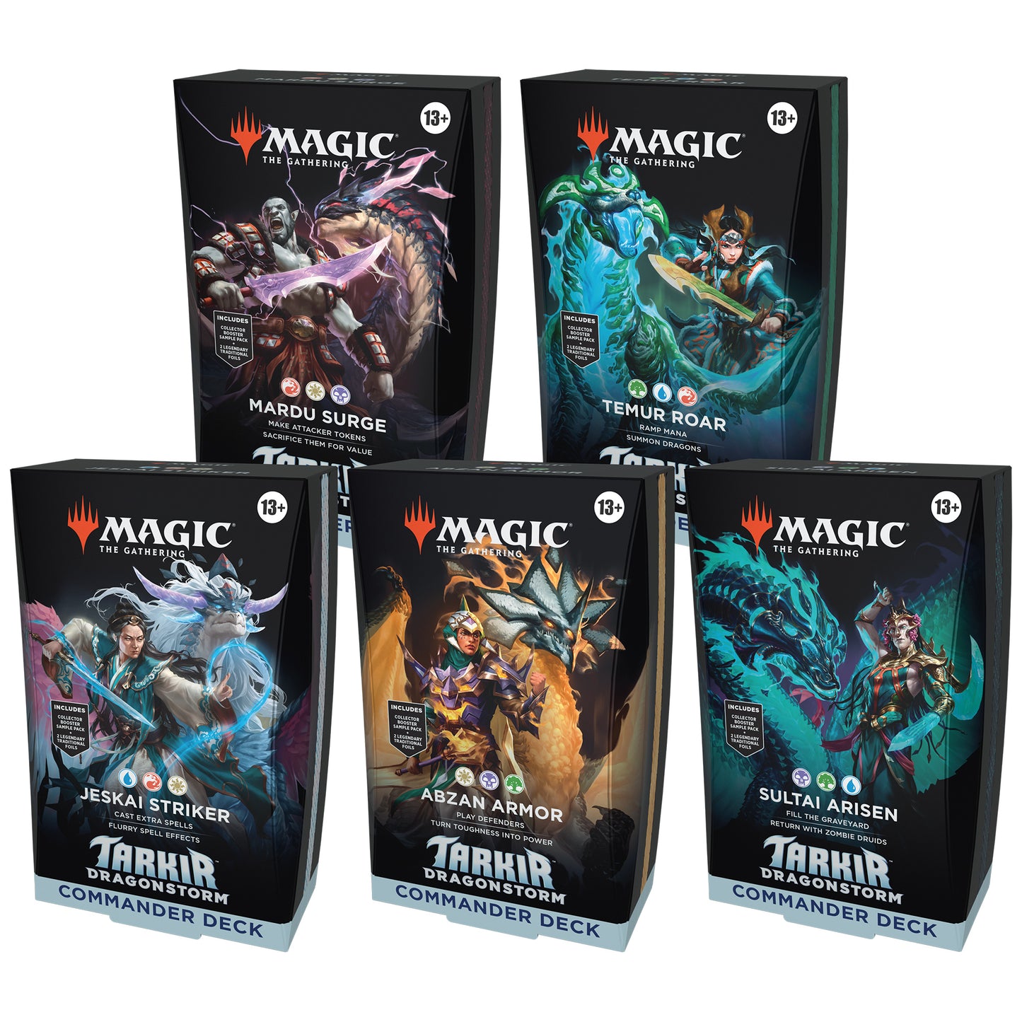 [PREORDER] Magic: The Gathering - Tarkir: Dragonstorm Commander Decks (5ct BUNDLE)