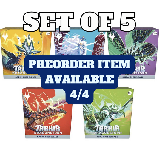 [PREORDER] Magic: The Gathering - Tarkir: Dragonstorm Prerelease Kit (5ct BUNDLE)