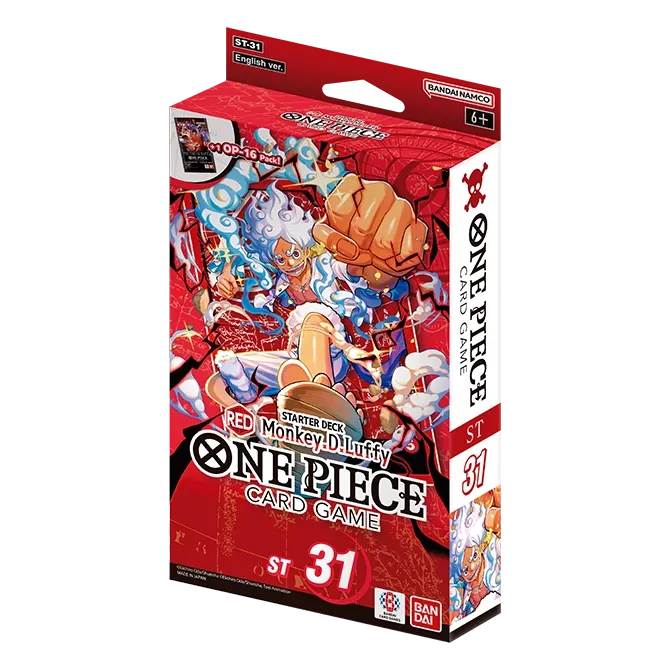 One Piece TCG: Red Monkey.D.Luffy ST-31 Starter Deck Display