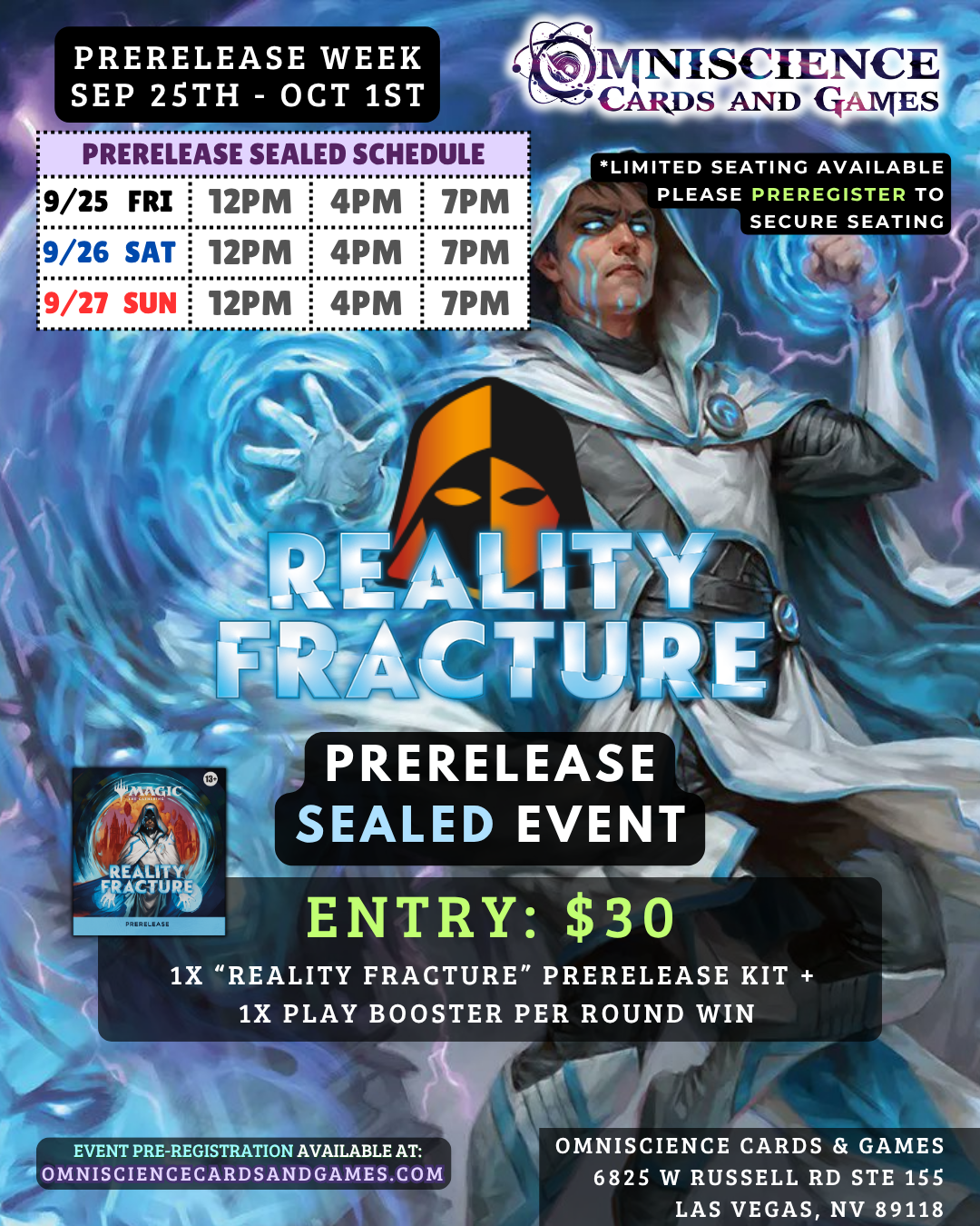 [PREREGISTRATION] Magic: The Gathering - Reality Fracture Prerelease Sealed Event Entry